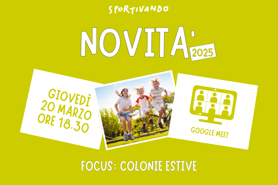 Incontro online per tutte le novita' 2025